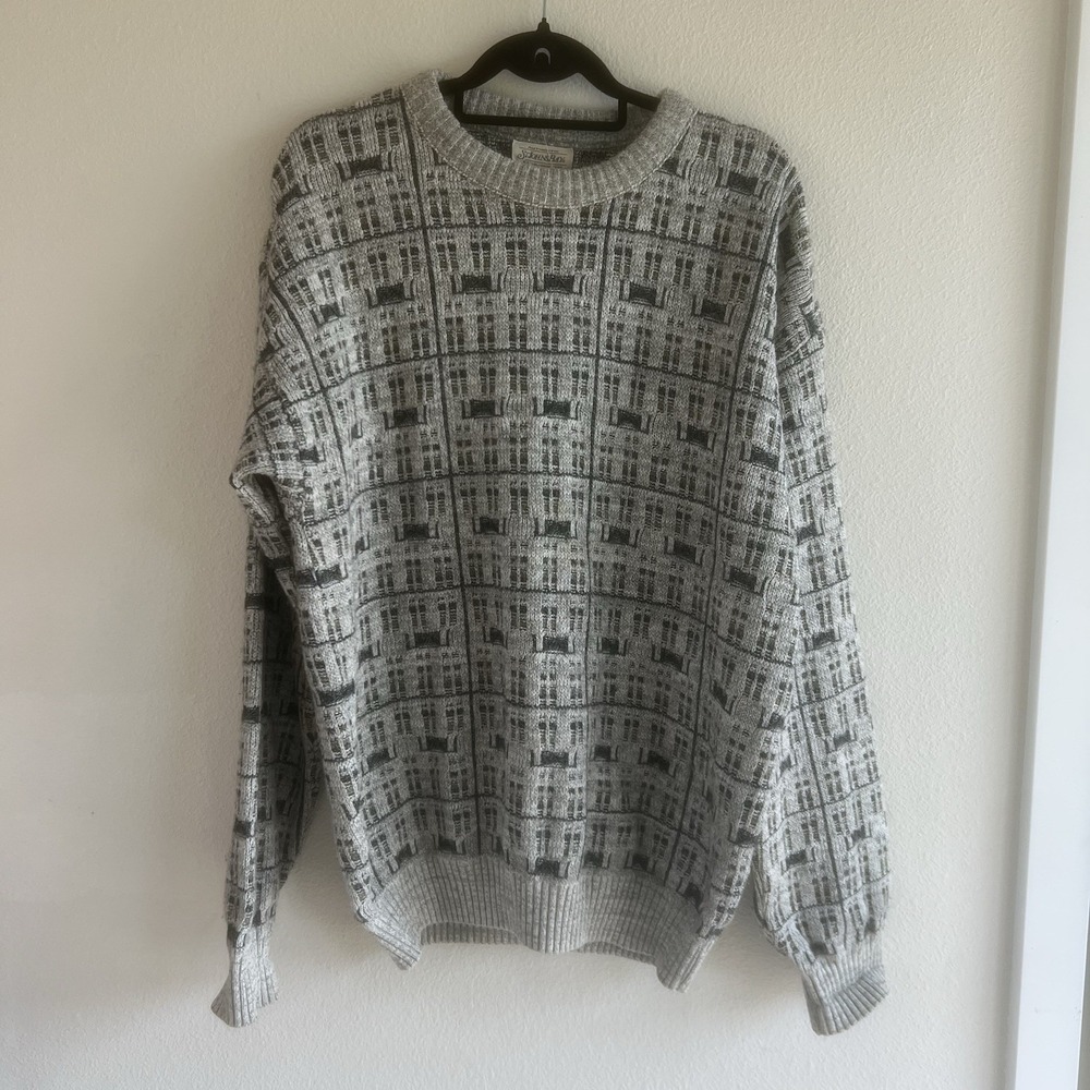 Vintage St‎ Johns Bay Mens Sweater Crewneck Size Large Tall Grandpa Dad 90s Y2K
